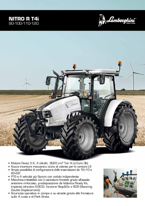 Трактори 4WD (задвиждане на четирите колела) Lamborghini Nitro R 100 DT GS