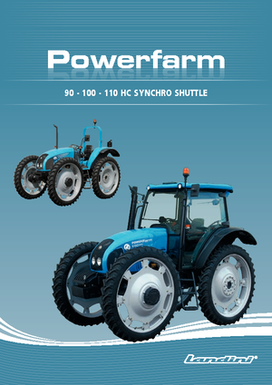 Трактори 4WD (задвиждане на четирите колела) Landini Powerfarm 100 HC