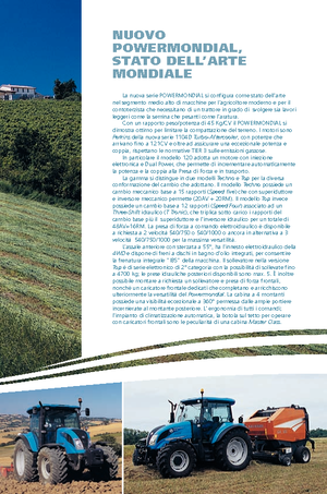 Трактори 4WD (задвиждане на четирите колела) Landini Powermondial 110 Techno