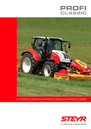 Трактори 4WD (задвиждане на четирите колела) Steyr 6125 Profi Classic Profi
