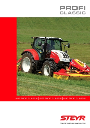 Трактори 4WD (задвиждане на четирите колела) Steyr 6125 Profi Classic Profi