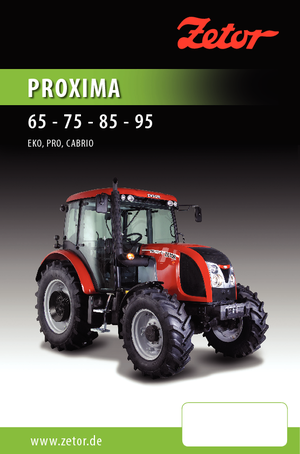 Трактори 4WD (задвиждане на четирите колела) Zetor Proxima 95 PRO
