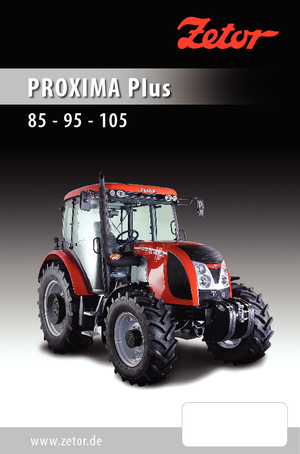 Трактори 4WD (задвиждане на четирите колела) Zetor Proxima Plus 85