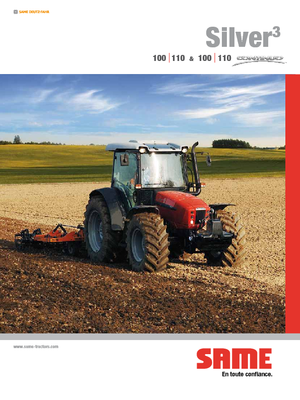 Трактори 4WD (задвиждане на четирите колела) SAME Silver³ 110 Continuo