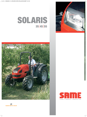 Трактори 4WD (задвиждане на четирите колела) SAME Solaris 55 Basso