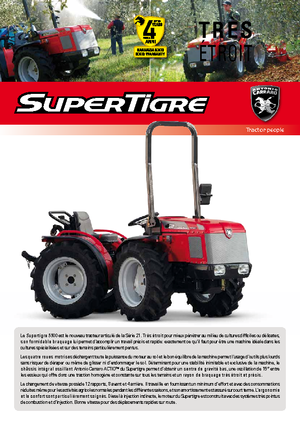 Трактори 4WD (задвиждане на четирите колела) Carraro Supertigre 5500