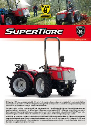Трактори 4WD (задвиждане на четирите колела) Carraro Supertigre 5500