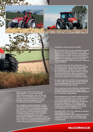 Трактори 4WD (задвиждане на четирите колела) McCormick T 100 Max Synchro