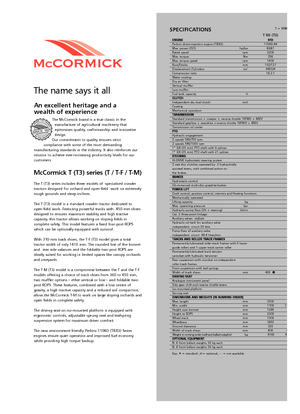 Трактори 4WD (задвиждане на четирите колела) McCormick T 80 Max RPS