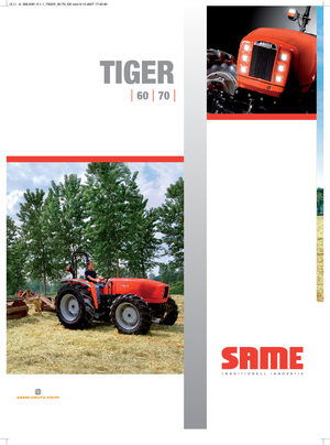 Трактори 4WD (задвиждане на четирите колела) SAME Tiger 65