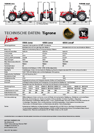 Трактори 4WD (задвиждане на четирите колела) Carraro Tigrone 5500 Jona