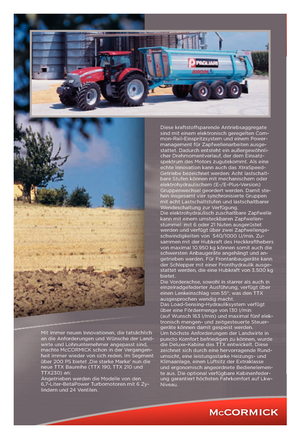 Трактори 4WD (задвиждане на четирите колела) McCormick TTX 230 E