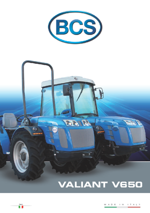 Трактори 4WD (задвиждане на четирите колела) BCS Valiant V650 RS
