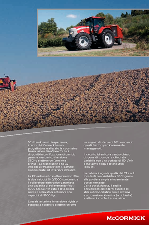 Трактори 4WD (задвиждане на четирите колела) McCormick XTX 145 E-Plus