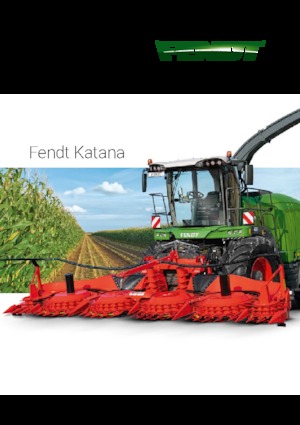 Комбайн за фураж 4-WD (задвиждане на четирите колела) Fendt Katana 650
