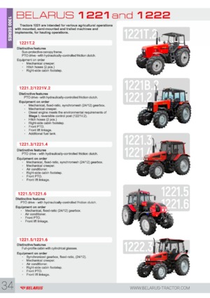 Трактори 4WD (задвиждане на четирите колела) Belarus 1221.4