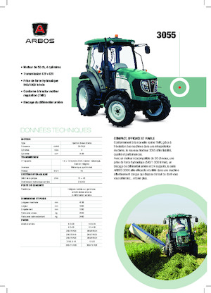 Трактори 4WD (задвиждане на четирите колела) Arbos 3055