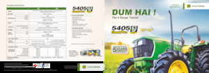 Трактори 4WD (задвиждане на четирите колела) John Deere 5405 TREM-III