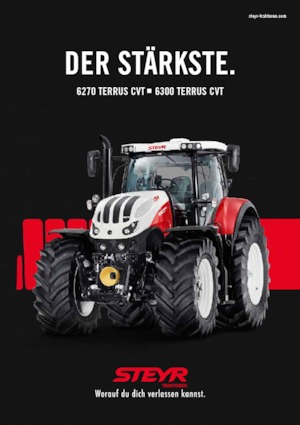 Трактори 4WD (задвиждане на четирите колела) Steyr 6300 Terrus CVT Basis
