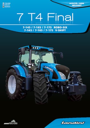 Трактори 4WD (задвиждане на четирите колела) Landini 7-165 Robo-Six