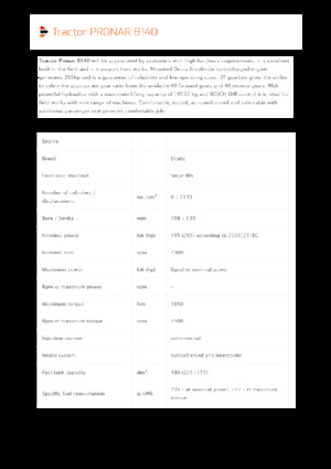 Трактори 4WD (задвиждане на четирите колела) Pronar 8140