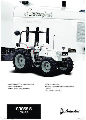 Трактори 4WD (задвиждане на четирите колела) Lamborghini Cross S 55