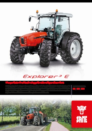 Трактори 4WD (задвиждане на четирите колела) SAME Explorer³ E 115