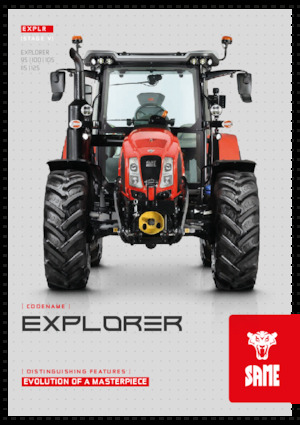 Трактори 4WD (задвиждане на четирите колела) SAME Explorer 125