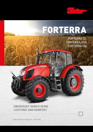 Трактори 4WD (задвиждане на четирите колела) Zetor Forterra CL 130