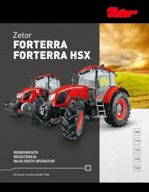 Трактори 4WD (задвиждане на четирите колела) Zetor Forterra HSX 140