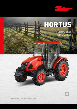 Трактори 4WD (задвиждане на четирите колела) Zetor Hortus HS 65