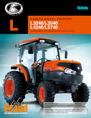Трактори 4WD (задвиждане на четирите колела) Kubota L4240HST