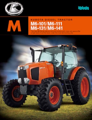Трактори 4WD (задвиждане на четирите колела) Kubota M 6-141