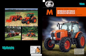 Трактори 4WD (задвиждане на четирите колела) Kubota M100GX
