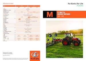 Трактори 4WD (задвиждане на четирите колела) Kubota M4062