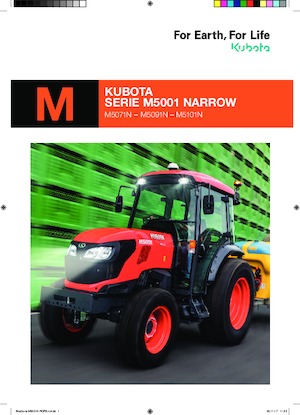 Трактори 4WD (задвиждане на четирите колела) Kubota M5101N