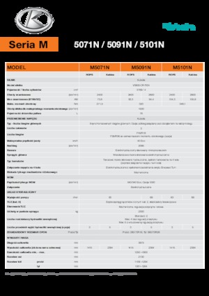 Трактори 4WD (задвиждане на четирите колела) Kubota M5101N