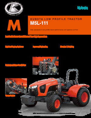 Трактори 4WD (задвиждане на четирите колела) Kubota M5L-111