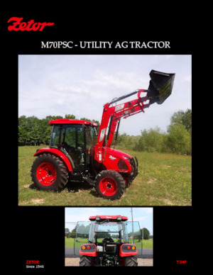 Трактори 4WD (задвиждане на четирите колела) Zetor M70PSC