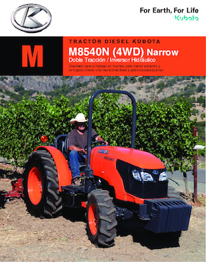 Трактори 4WD (задвиждане на четирите колела) Kubota M8540N