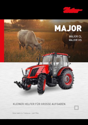 Трактори 4WD (задвиждане на четирите колела) Zetor Major HS 80