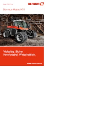 Трактори 4WD (задвиждане на четирите колела) Reform Werke Metrac H 75 pro