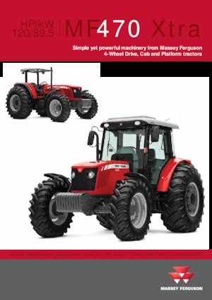 Трактори 4WD (задвиждане на четирите колела) Massey Ferguson MF 470 Xtra