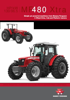 Трактори 4WD (задвиждане на четирите колела) Massey Ferguson MF 480 Xtra
