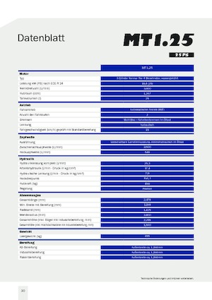 Трактори 4WD (задвиждане на четирите колела) LS MT1.25