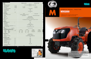 Трактори 4WD (задвиждане на четирите колела) Kubota MX5200