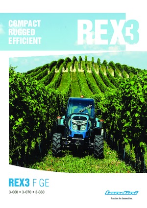 Трактори 4WD (задвиждане на четирите колела) Landini Rex 3-080F