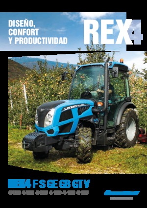 Трактори 4WD (задвиждане на четирите колела) Landini Rex DT 4-110GE