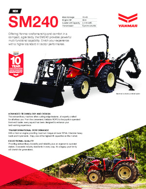 Трактори 4WD (задвиждане на четирите колела) Yanmar SM240