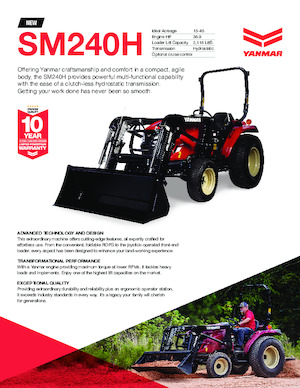 Трактори 4WD (задвиждане на четирите колела) Yanmar SM240H
